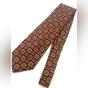 Hickey Freeman Men's Jacquard Design Silk Necktie